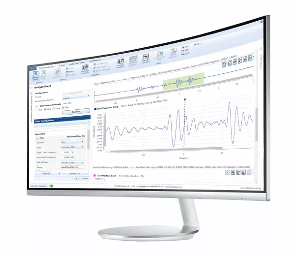 THOR Advanced interface displayed on curved monitor