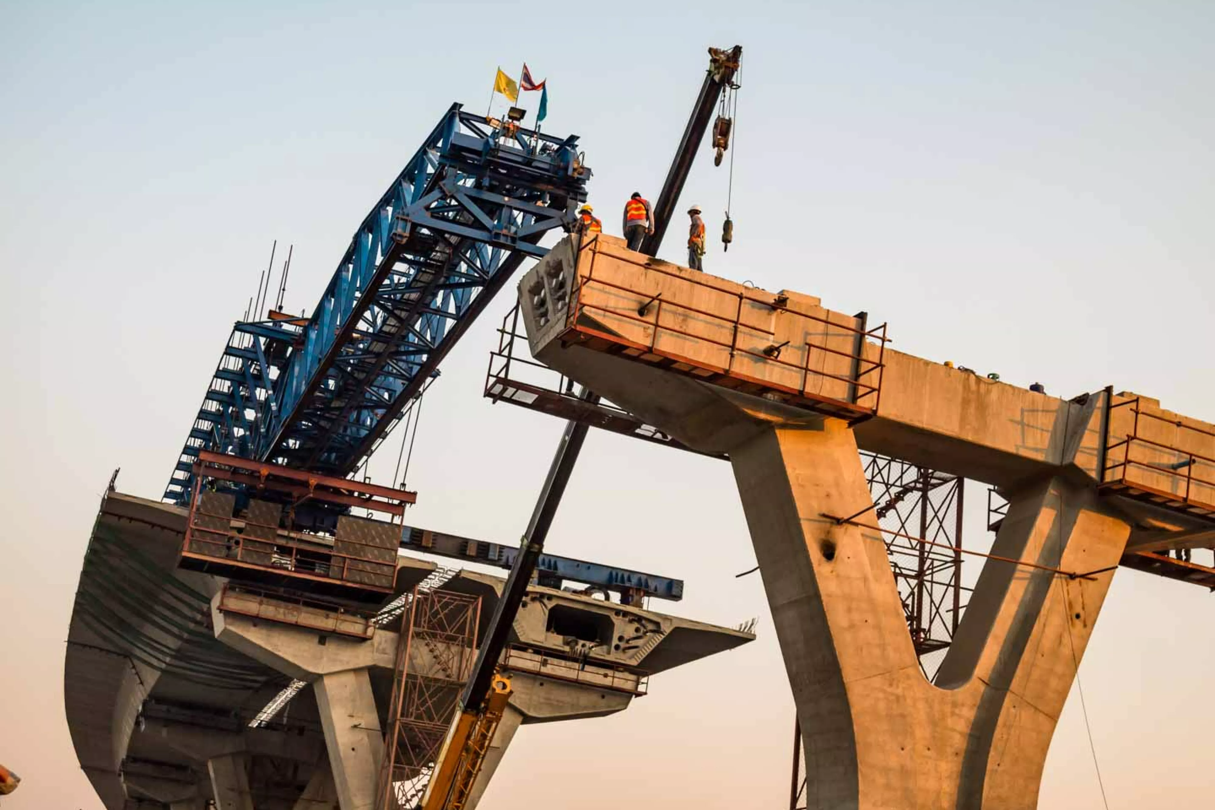 New Highway overpass being built